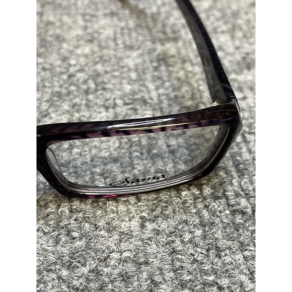 Sama Eyeglasses Frames APEX Purple Mesh Rectangular 53-18-138 - Picture 2 of 5